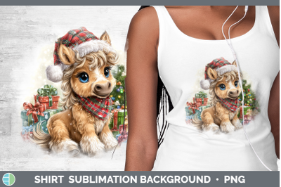 Horse Shirt Farm Christmas Santa Sublimation Background Desi