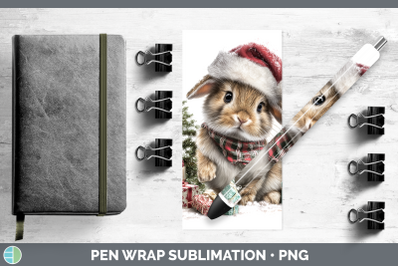 Bunny Pen Wrap Farm Christmas Santa Sublimation Pen Designs