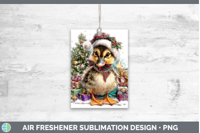 Duck Air Freshener Farm Christmas Santa Sublimation Car Scen