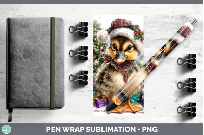 Duck Pen Wrap Farm Christmas Santa Sublimation Pen Designs