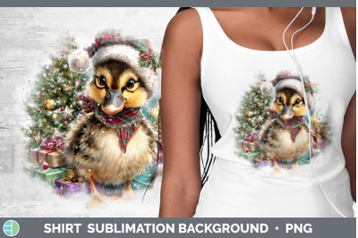 Duck Shirt Farm Christmas Santa Sublimation Background Desig