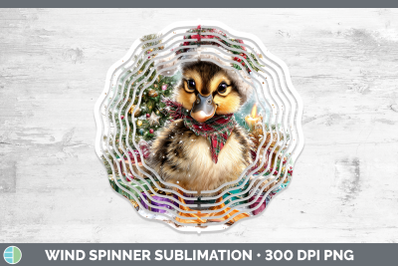 Duck Wind Spinner Farm Christmas Santa Sublimation Spinner D
