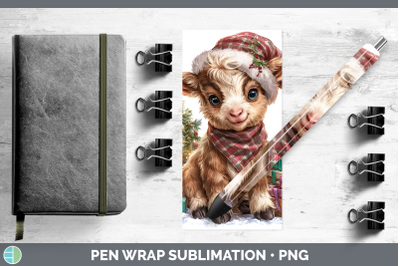 Goat Pen Wrap Farm Christmas Santa Sublimation Pen Designs