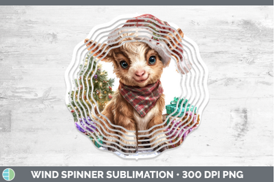 Goat Wind Spinner Farm Christmas Santa Sublimation Spinner D