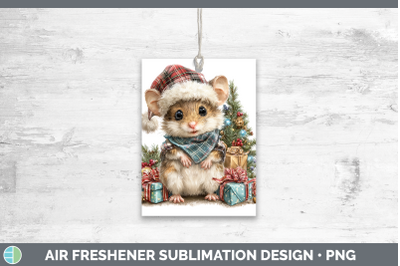 Mouse Air Freshener Farm Christmas Santa Sublimation Car Sce