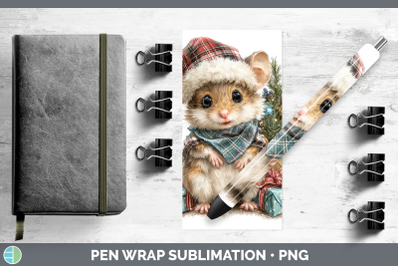 Mouse Pen Wrap Farm Christmas Santa Sublimation Pen Designs