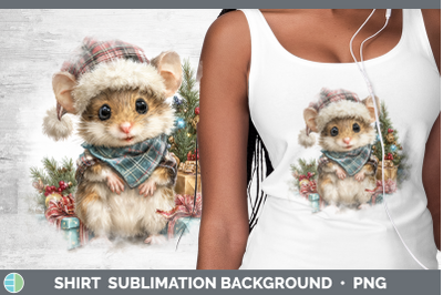 Mouse Shirt Farm Christmas Santa Sublimation Background Desi