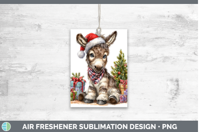 Mule Air Freshener Farm Christmas Santa Sublimation Car Scen