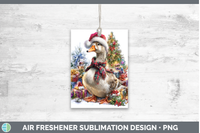 Goose Air Freshener Farm Christmas Santa Sublimation Car Sce