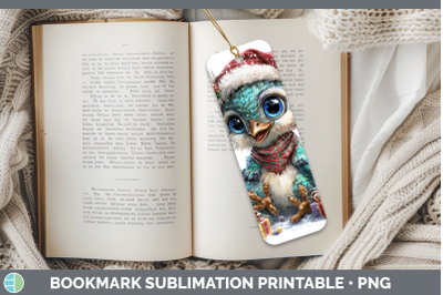 Peacock Bookmark Farm Christmas Santa Sublimation Printable