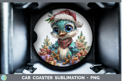 Peacock Car Coaster Farm Christmas Santa Sublimation Drink M