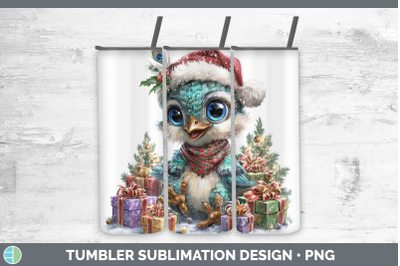 Peacock Tumbler Farm Christmas Santa Sublimation 20 oz Skinn