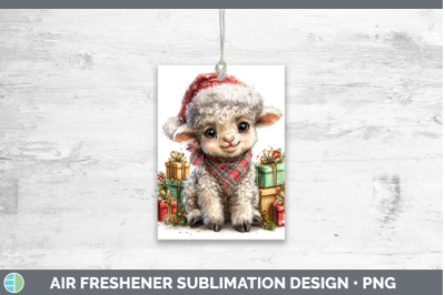 Sheep Air Freshener Farm Christmas Santa Sublimation Car Sce