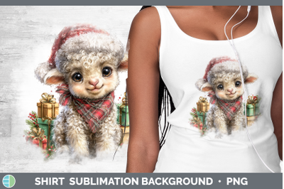 Sheep Shirt Farm Christmas Santa Sublimation Background Desi