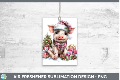 Pig Air Freshener Farm Christmas Santa Sublimation Car Scent