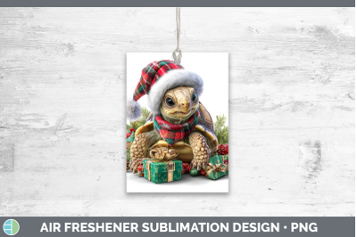 Tortoise Air Freshener Farm Christmas Santa Sublimation Car