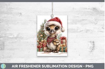 Emu Air Freshener Farm Christmas Santa Sublimation Car Scent