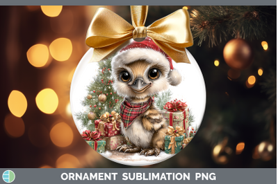 Emu Ornament Farm Christmas Santa Sublimation Bauble Designs