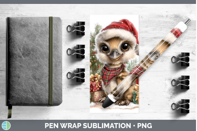 Emu Pen Wrap Farm Christmas Santa Sublimation Pen Designs