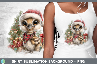 Emu Shirt Farm Christmas Santa Sublimation Background Design