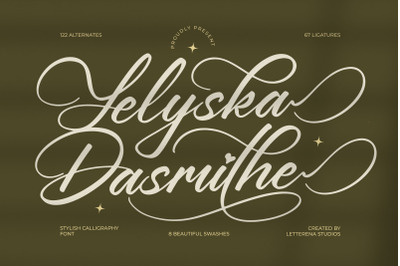 Yeliska Dasmithe - Stylish Calligraphy Font