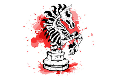 Knight Chess for Tattoo Design