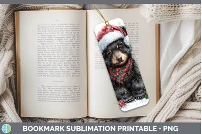 Black Bear Bookmark Woodland Christmas Santa Sublimation Pri