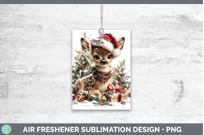 Deer Air Freshener Woodland Christmas Santa Sublimation Car