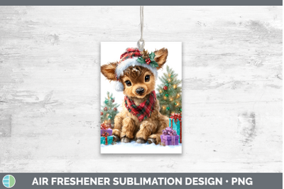 Elk Air Freshener Woodland Christmas Santa Sublimation Car S