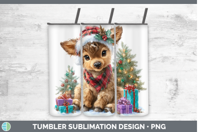 Elk Tumbler Woodland Christmas Santa Sublimation 20 oz Skinn