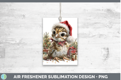 Grouse Air Freshener Woodland Christmas Santa Sublimation Ca