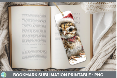 Grouse Bookmark Woodland Christmas Santa Sublimation Printab