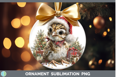 Grouse Ornament Woodland Christmas Santa Sublimation Bauble