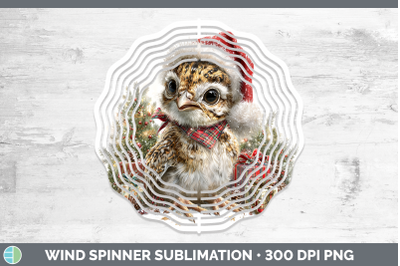 Grouse Wind Spinner Woodland Christmas Santa Sublimation Spi