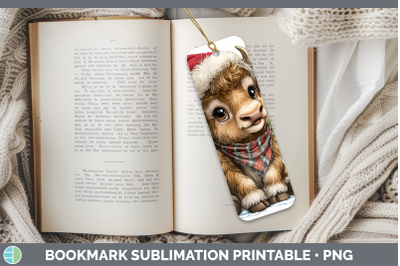 Musk Ox Bookmark Woodland Christmas Santa Sublimation Printa