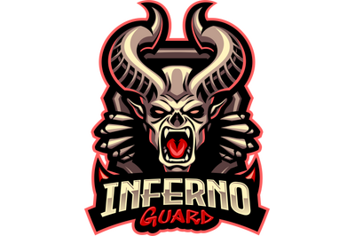 Inferno guard esport mascot logo design