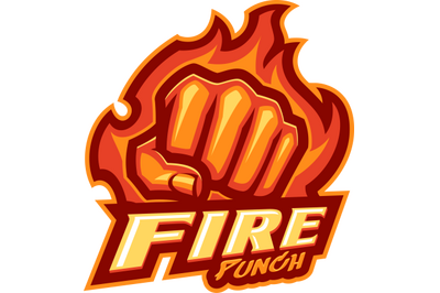 Fire punch esport mascot logo design