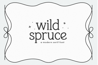 Wild Spruce - Handwritten Serif Font