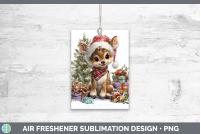 Reindeer Air Freshener Woodland Christmas Santa Sublimation