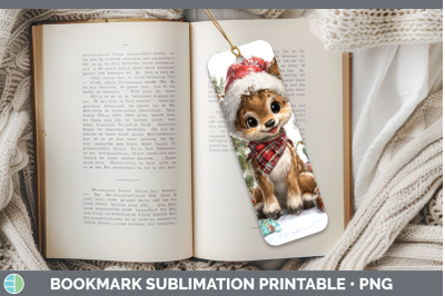 Reindeer Bookmark Woodland Christmas Santa Sublimation Print