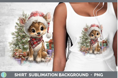 Reindeer Shirt Woodland Christmas Santa Sublimation Backgrou