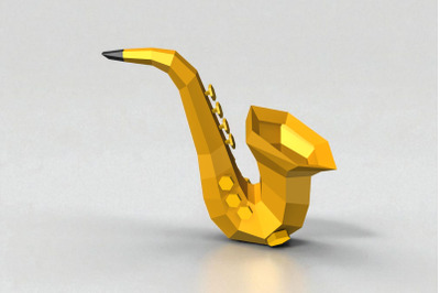 Saxophone - 3d papercraft
