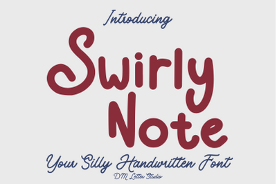 Swirly Note