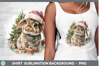 Snowshoe Hare Shirt Woodland Christmas Santa Sublimation Bac