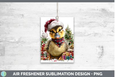 Duck Air Freshener Woodland Christmas Santa Sublimation Car