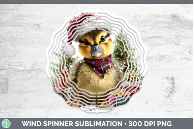 Duck Wind Spinner Woodland Christmas Santa Sublimation Spinn