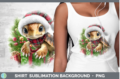Sea Turtle Shirt Christmas Santa Hat Sublimation Background