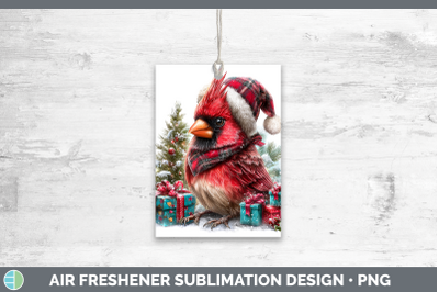 Cardinal Air Freshener Christmas Santa Hat Sublimation Car S