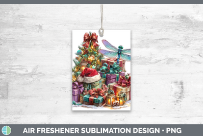 Dragonfly Air Freshener Christmas Santa Hat Sublimation Car