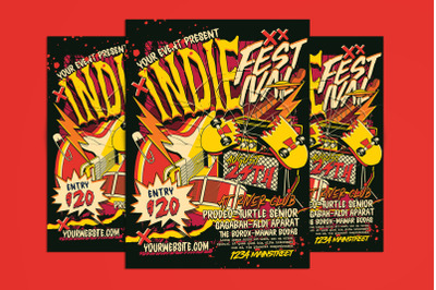 Indie Music Festival Flyer